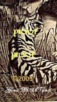 Detail from Tigers liar, &copy; 2009 Gino DiAVonti